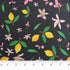 Lemon Dark Grey Cotton
